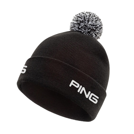 PING Cresting Knit Herren Wintermütze, schwarz
