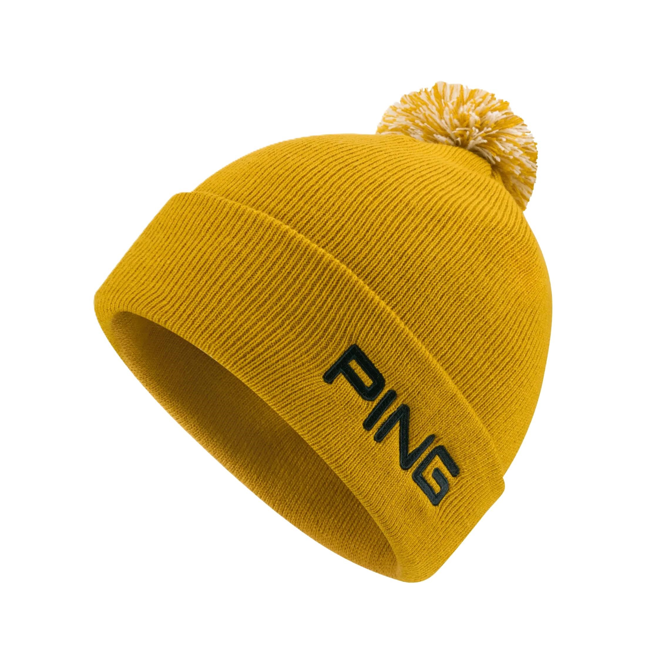 PING Cresting Knit Herren Wintermütze, sulphur