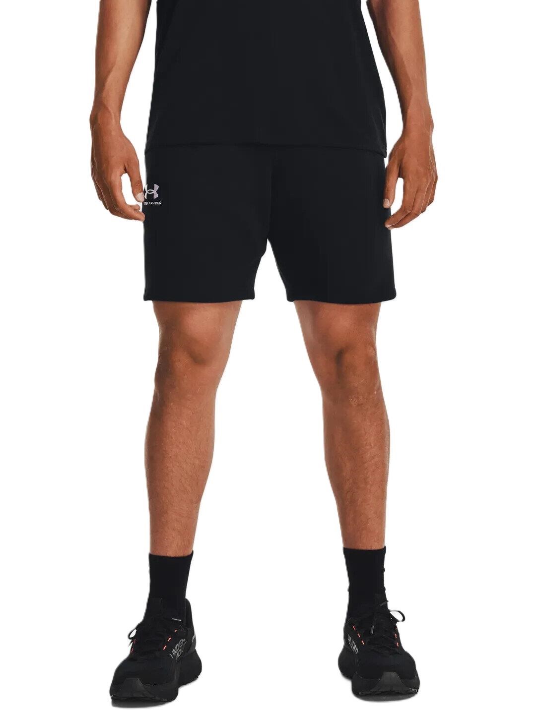 Under Armour Essential Fleece Herren Shorts, schwarz
