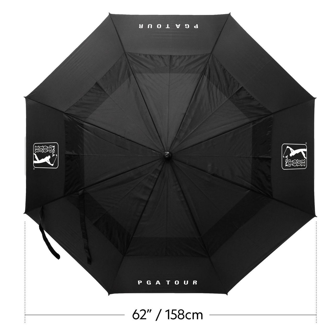 PGA Tour Windproof Double Canopy Regenschirm 62"