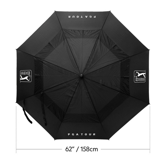 PGA Tour Windproof Double Canopy Regenschirm 62"