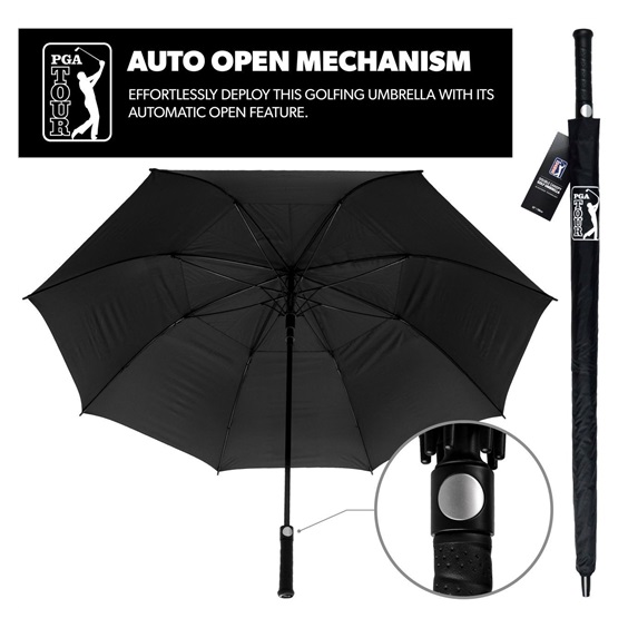 PGA Tour Windproof Double Canopy Regenschirm 62"
