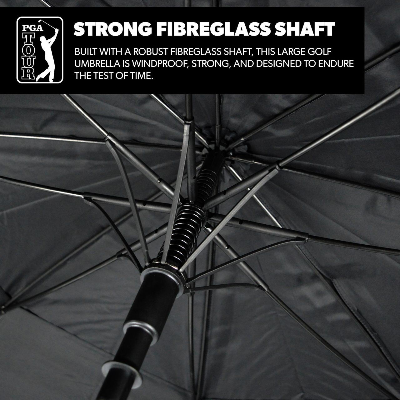 PGA Tour Windproof Double Canopy Regenschirm 62"