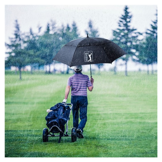 PGA Tour Windproof Double Canopy Regenschirm 62"