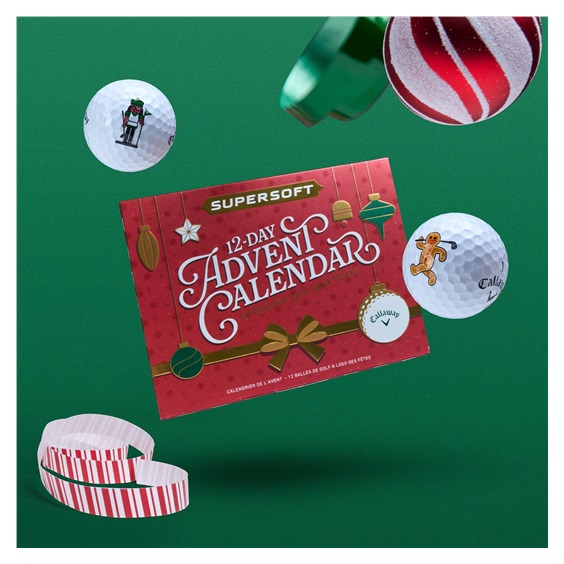Callaway Supersoft 12-Day Advent Calendar Adventskalender mit Golfbällen