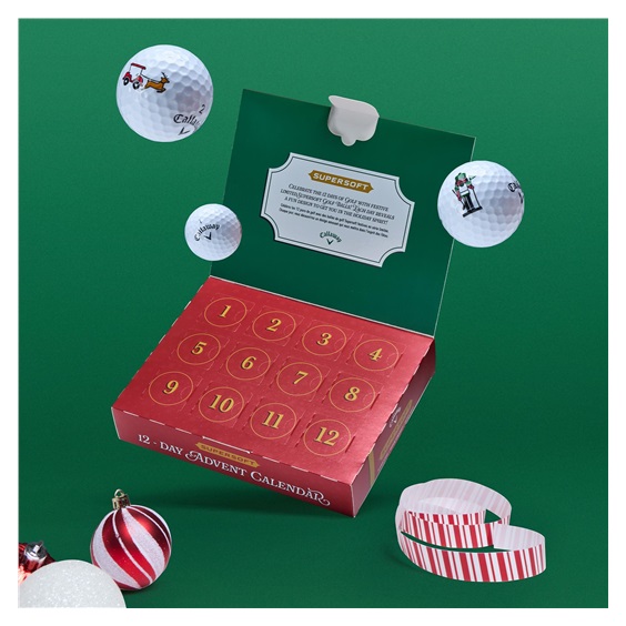 Callaway Supersoft 12-Day Advent Calendar Adventskalender mit Golfbällen