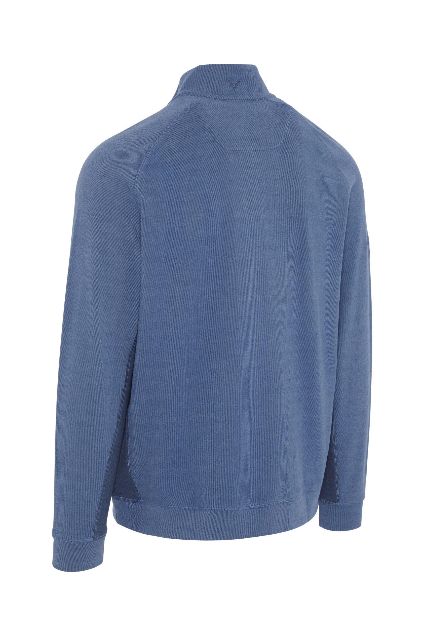 Callaway Brushed Rib 1/4 Zip Herren Sweatshirt, blau