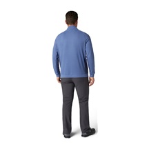 Callaway Brushed Rib 1/4 Zip Herren Sweatshirt, blau