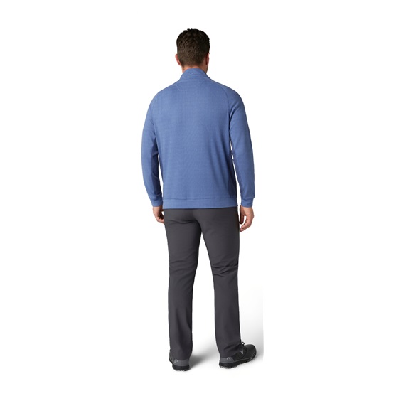 Callaway Brushed Rib 1/4 Zip Herren Sweatshirt, blau
