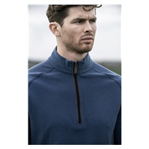 Callaway Brushed Rib 1/4 Zip Herren Sweatshirt, blau