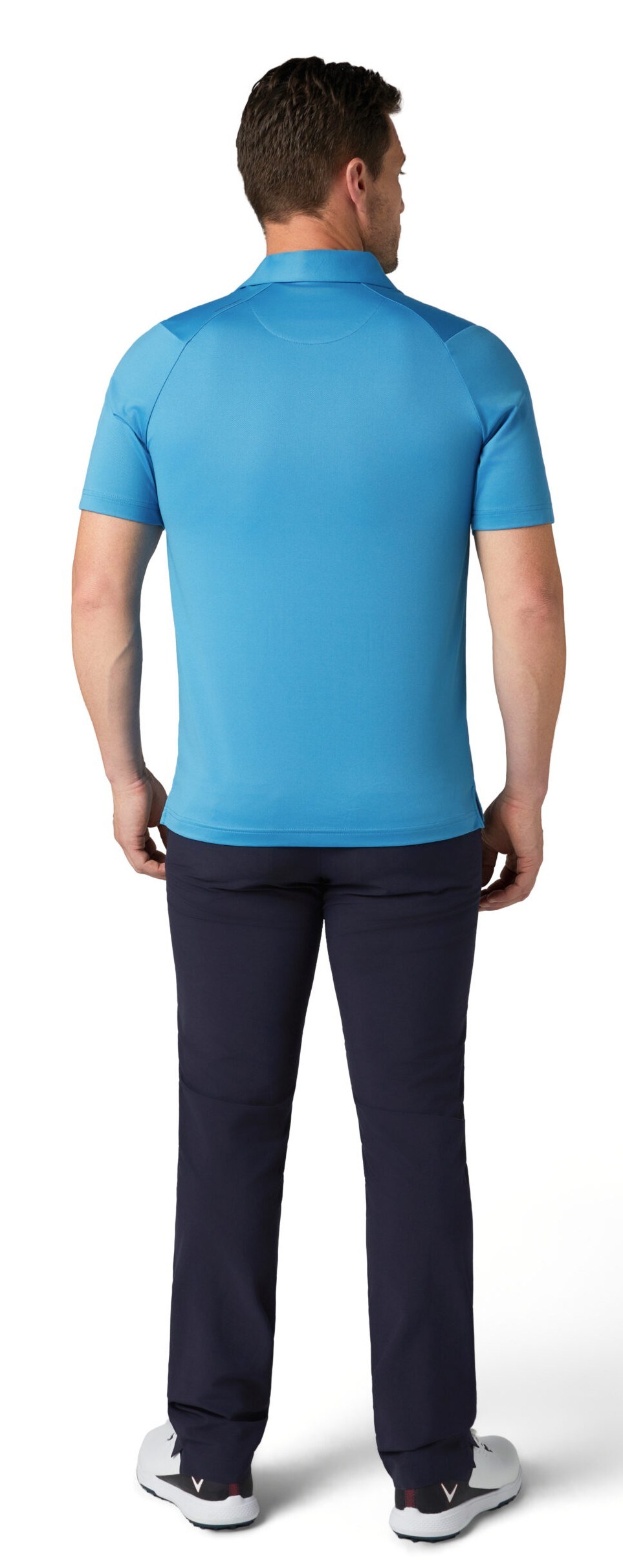 Callaway Swing Tech Tour Fit Solid Herren Poloshirt, cendre blue