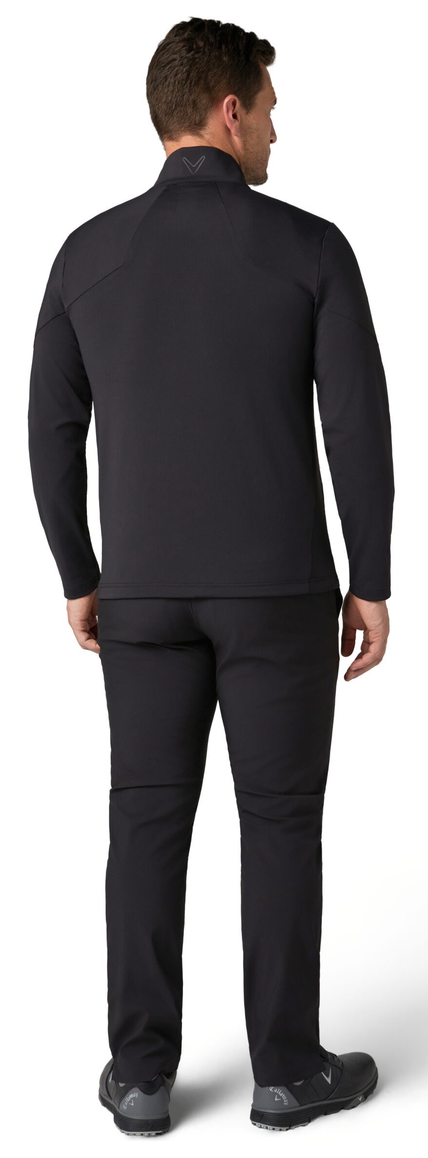 Callaway Mixed Media Full Zip Herrenjacke, caviar