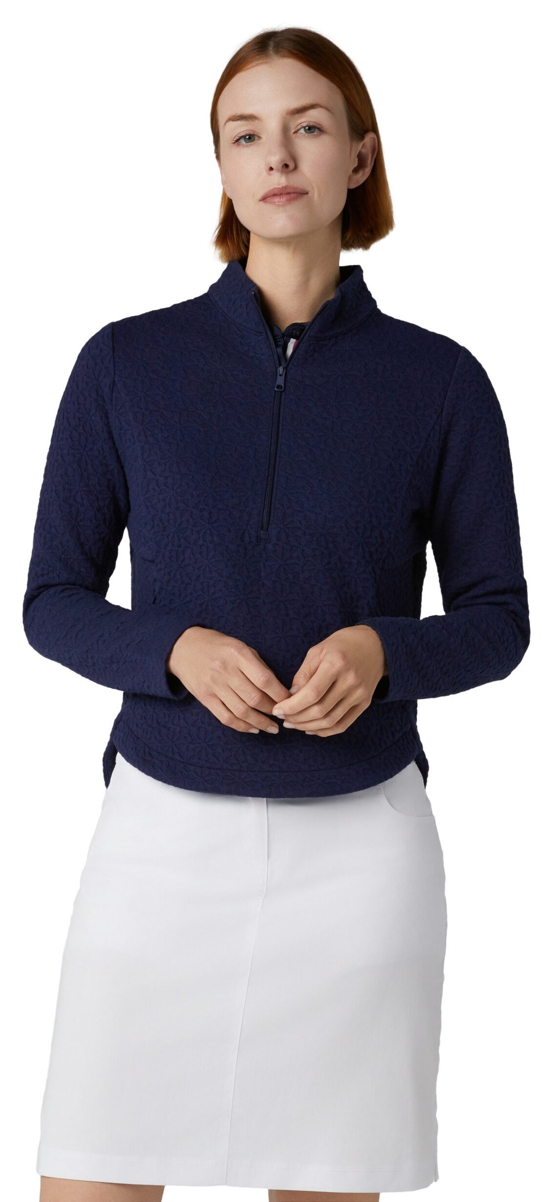 Callaway 1/2 Zip Quilted Knit Damen Sweatshirt, dunkelblau