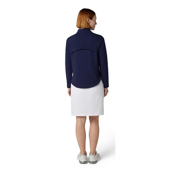 Callaway 1/2 Zip Quilted Knit Damen Sweatshirt, dunkelblau