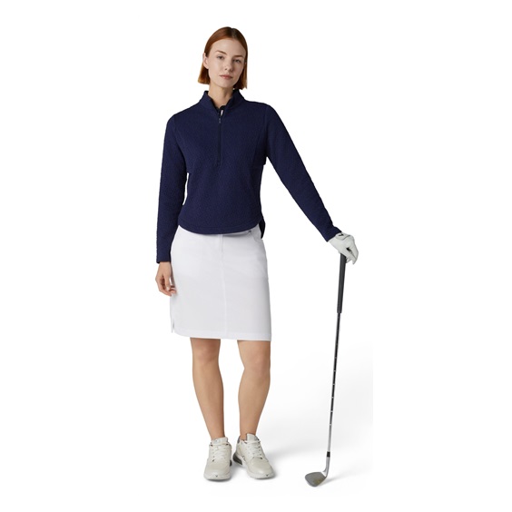 Callaway 1/2 Zip Quilted Knit Damen Sweatshirt, dunkelblau
