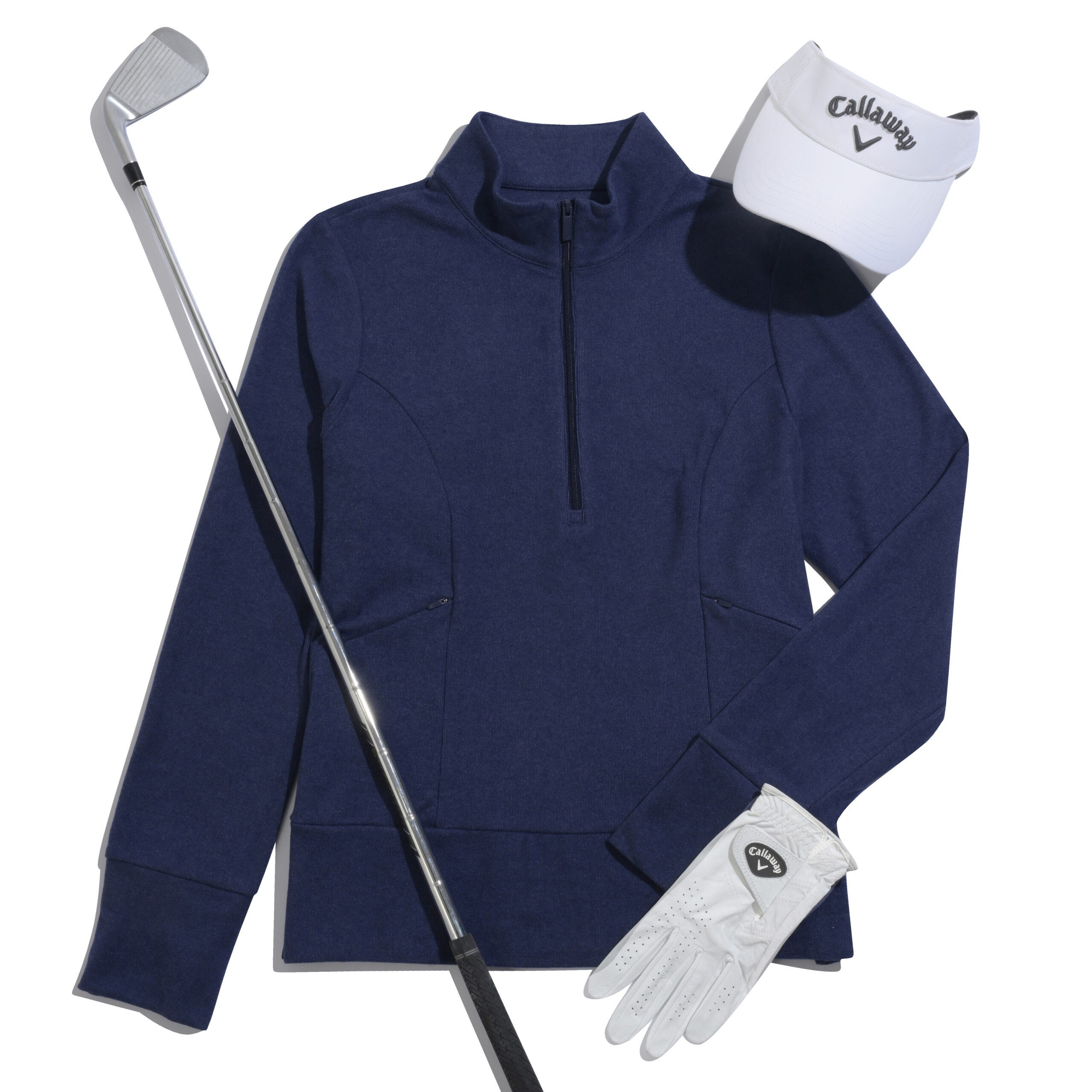Callaway 1/2 Zip Soft Touch Damen Sweatshirt, dunkelblau
