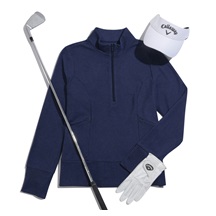 Callaway 1/2 Zip Soft Touch Damen Sweatshirt, dunkelblau
