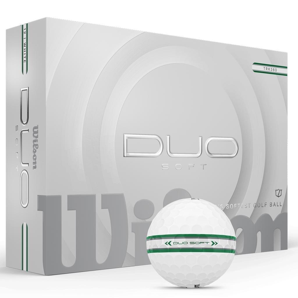 Wilson Duo Soft TRK 360 Golfbälle, weiss/grün