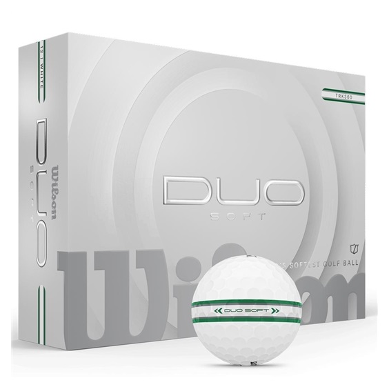 Wilson Duo Soft TRK 360 Golfbälle, weiss/grün