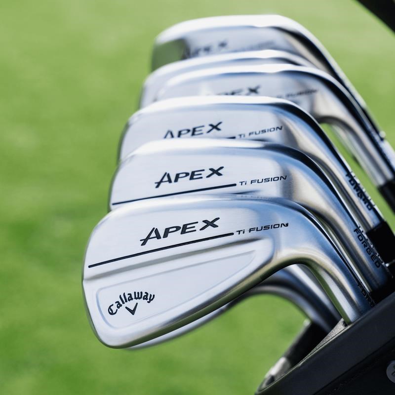 Callaway Apex Ti Fusion 250 Plated Herren Eisen, Graphit
