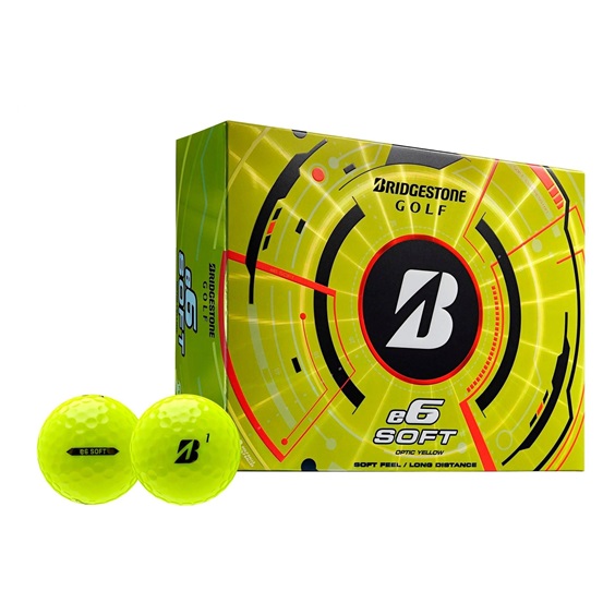 Bridgestone e6 Soft Golfbälle, gelb