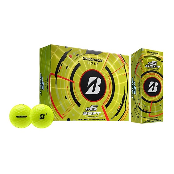 Bridgestone e6 Soft Golfbälle, gelb