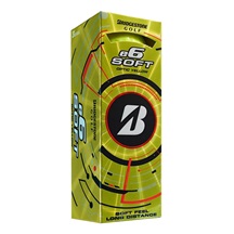 Bridgestone e6 Soft Golfbälle, gelb