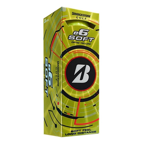 Bridgestone e6 Soft Golfbälle, gelb