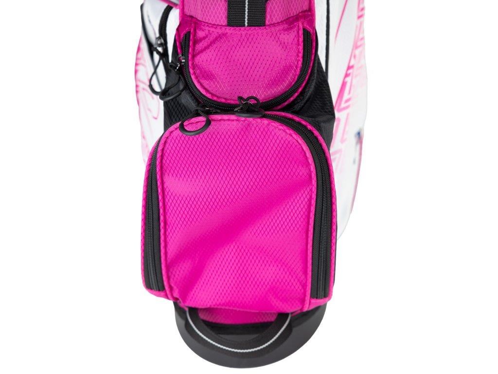 U.S. Kids Golf UL7-48 (122cm) W20 Junior Standbag 24.5", weiss/rosa