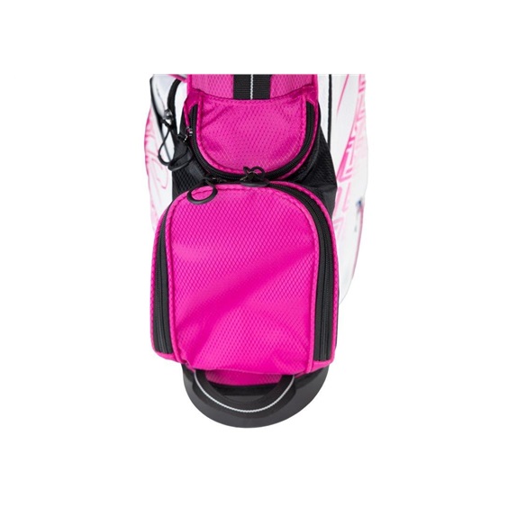 U.S. Kids Golf UL7-48 (122cm) W20 Junior Standbag 24.5", weiss/rosa