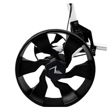 TriLite T-Flash golftrolley, weiss/schwarz, Carbon-Dekor