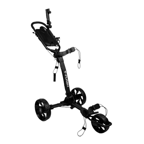 TriLite T-Flash golftrolley, schwarz, Carbon-Dekor
