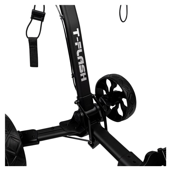 TriLite T-Flash golftrolley, schwarz, Carbon-Dekor
