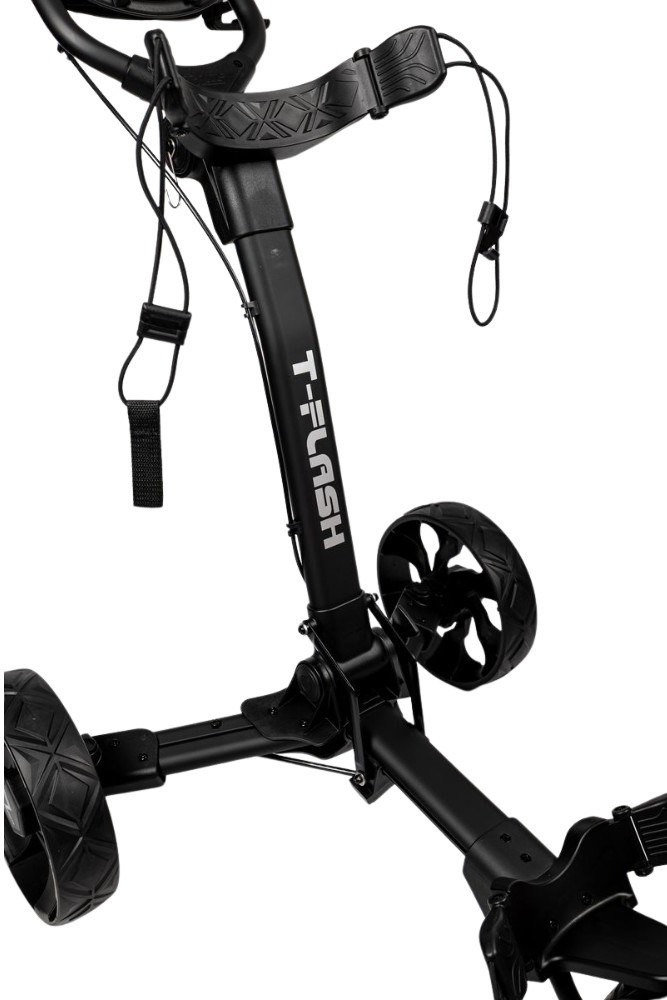 TriLite T-Flash golftrolley, schwarz, Carbon-Dekor