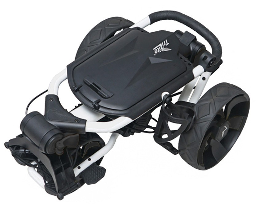 TriLite T-Flash Golftrolley, weiss/schwarz