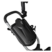 TriLite T-Flash golftrolley, grau/schwarz, Carbon-Dekor