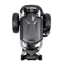 TriLite T-Flash golftrolley, grau/schwarz, Carbon-Dekor
