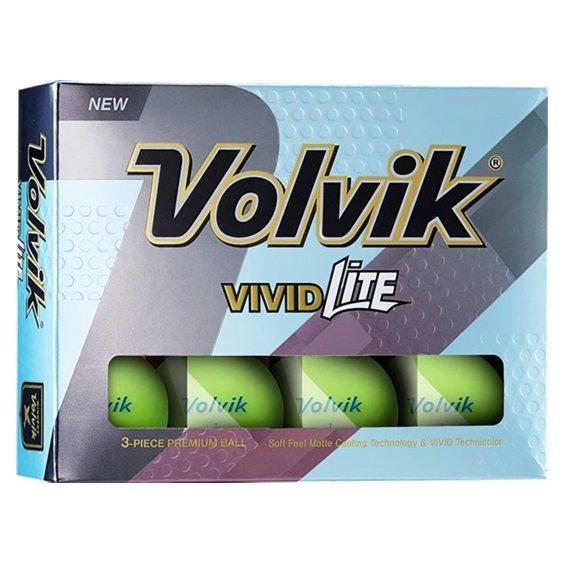 Volvik VIVID LITE Golfbälle, grün