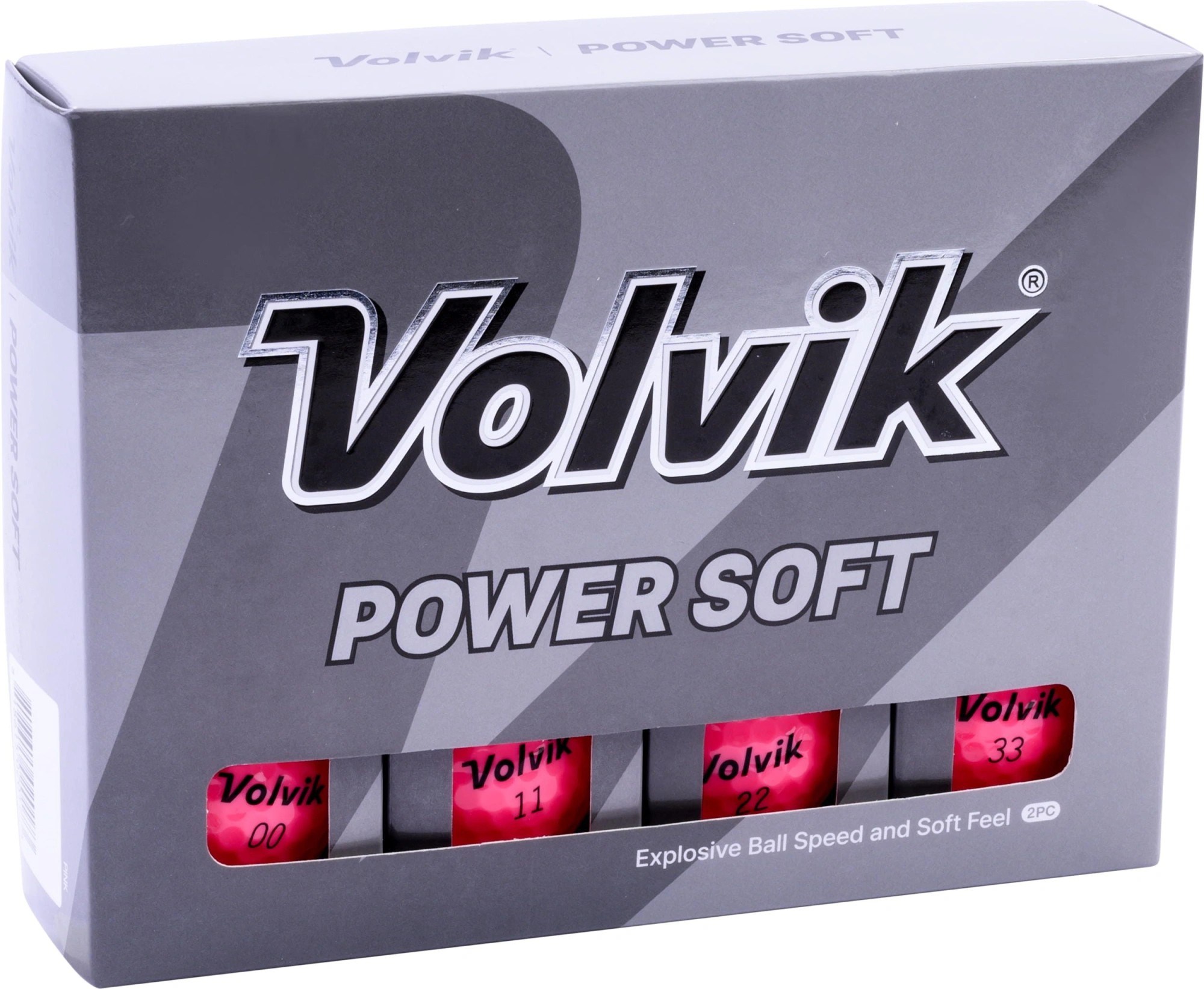 Volvik Power Soft Golfbälle, rosa