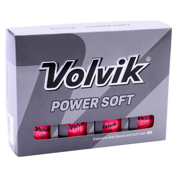 Volvik Power Soft Golfbälle, rosa