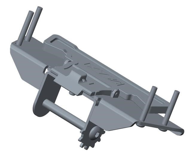 Big Max Vorderrad Faltmechanismus Blade IP, Blade IP2, schwarz