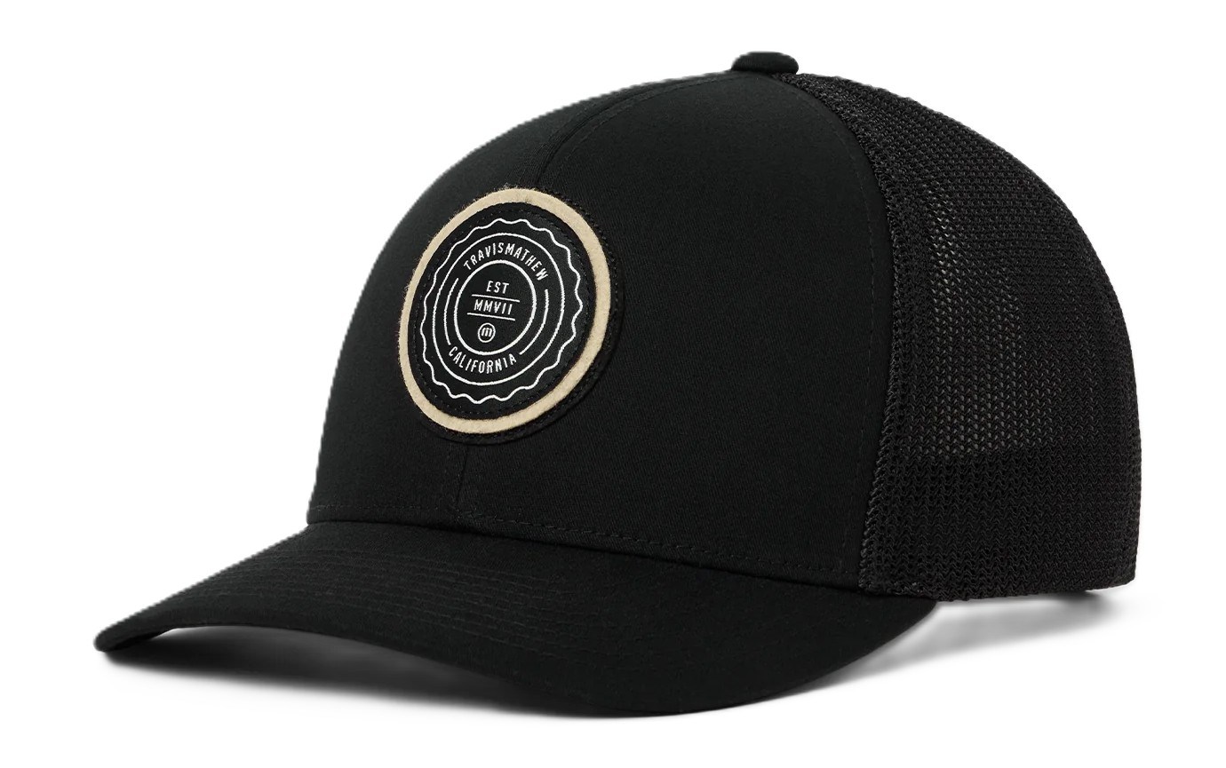 Travis Mathew The Patch Youth Junior Cap, schwarz