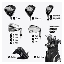 Callaway XR 26 13PC Black/Silver Herren Golfset, Stahl, Stiff