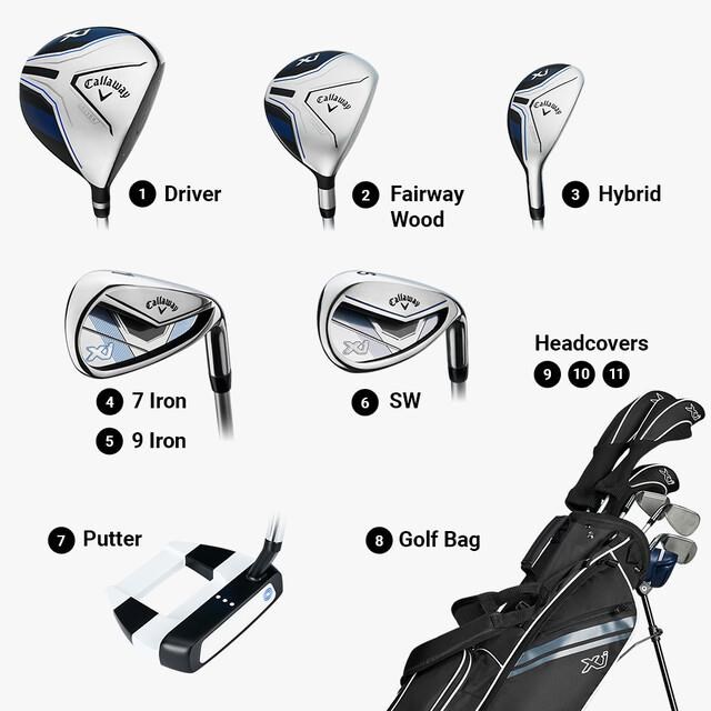 Callaway XJ-3 8PC Junior Golfset, 137+cm