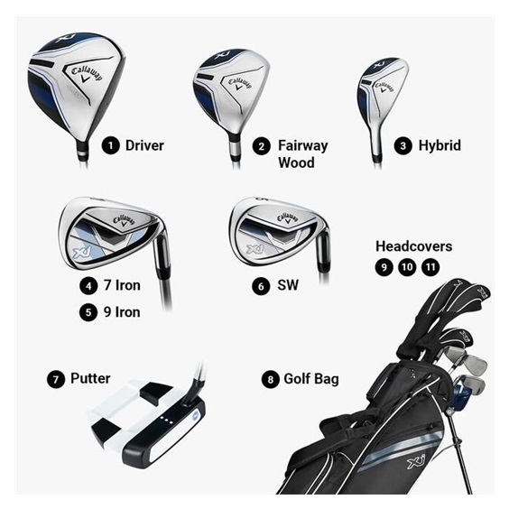 Callaway XJ-3 8PC Junior Golfset, 137+cm