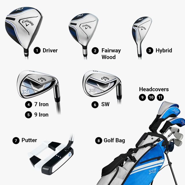 Callaway XJ-3 8PC Junior Golfset, 137+cm