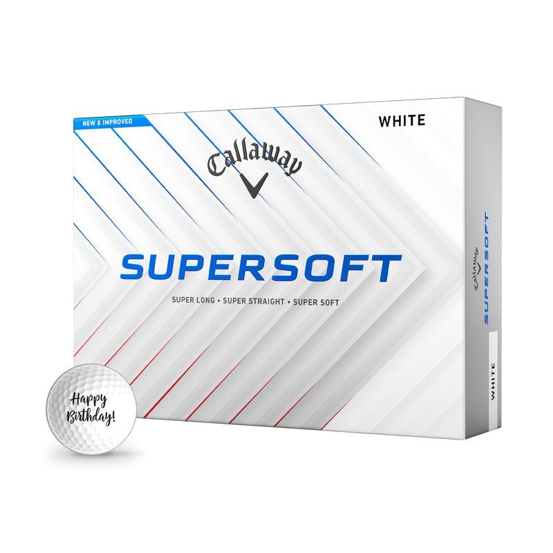 LIMITED - Callaway Supersoft HAPPY BIRTHDAY Golfbälle