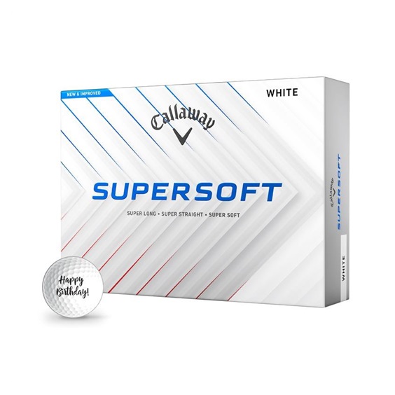 LIMITED - Callaway Supersoft HAPPY BIRTHDAY Golfbälle