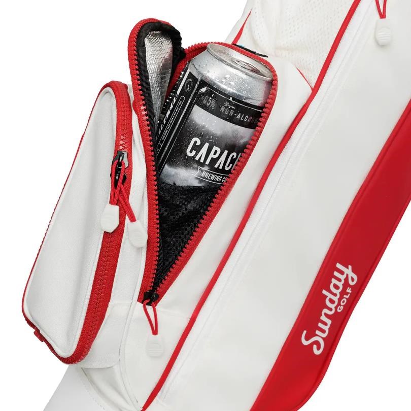 Sunday Golf Loma Pencilbag, weiss/rot