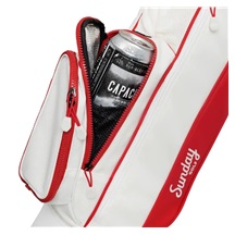 Sunday Golf Loma Pencilbag, weiss/rot